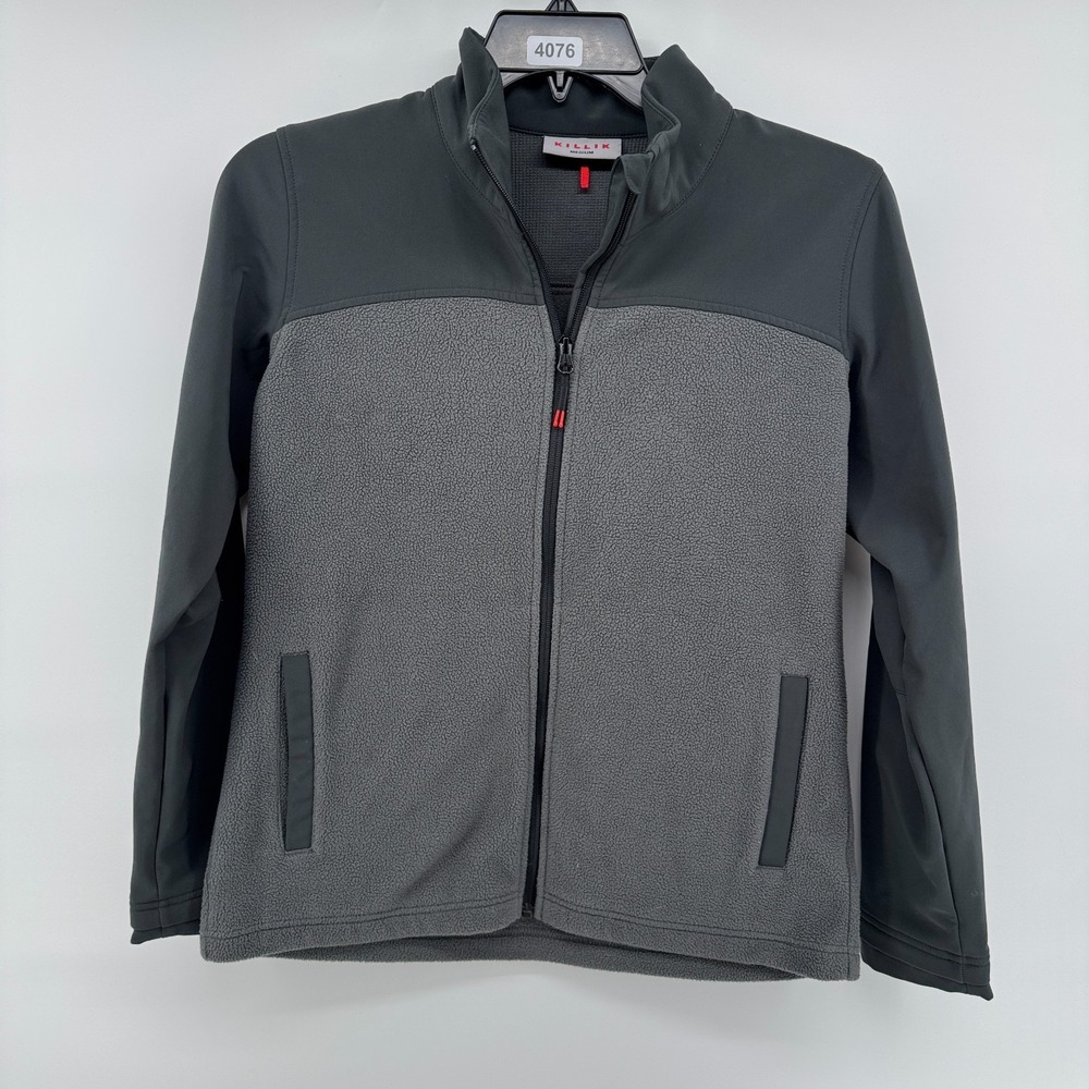 Killik Softshell Jacket Women's Medium Versa Full Zip Gray Zip Pockets